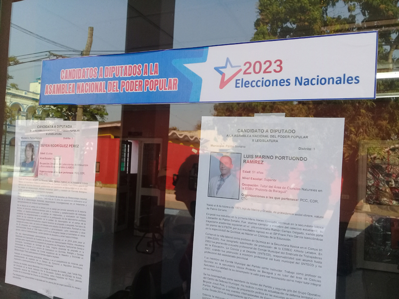 Se exhiben ya las fotos y biografías de candidatos en lugares públicos