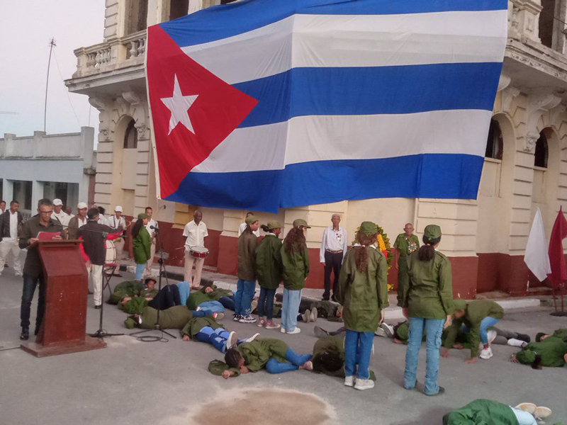 Realizan en Palma Soriano el acto simbólico por el aniversario 67 de la Toma de la ciudad