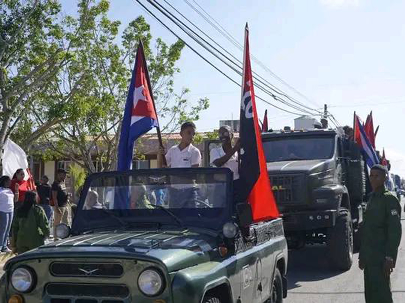 Realizan en Palma Soriano acto por el 67 aniversario de la reedición de la Caravana de la Libertad
