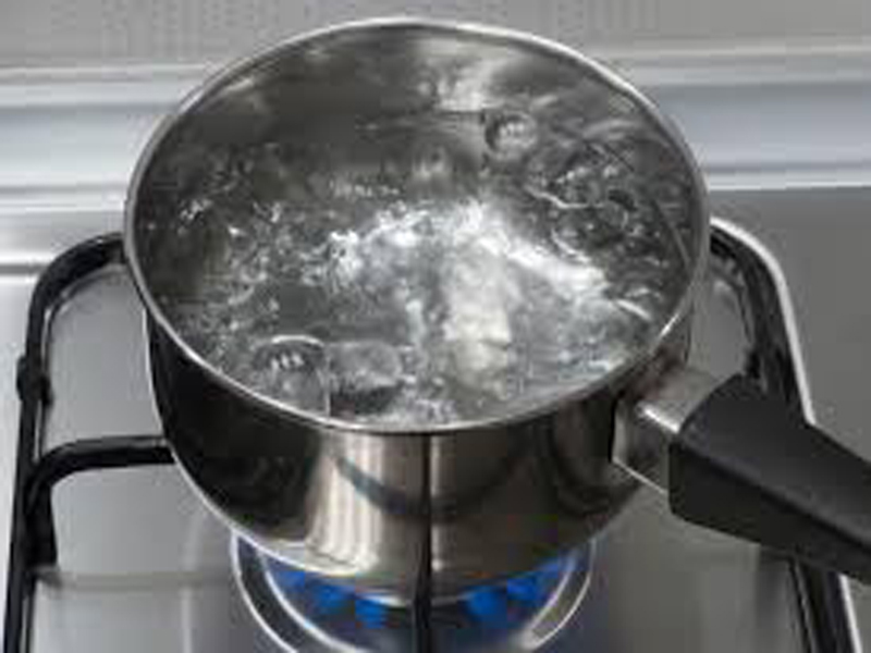 ¡Hervir el agua es crucial!